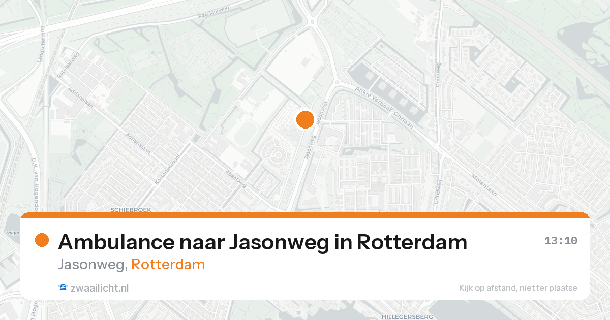 Ambulance naar Jasonweg in Rotterdam — 16 aug 2026