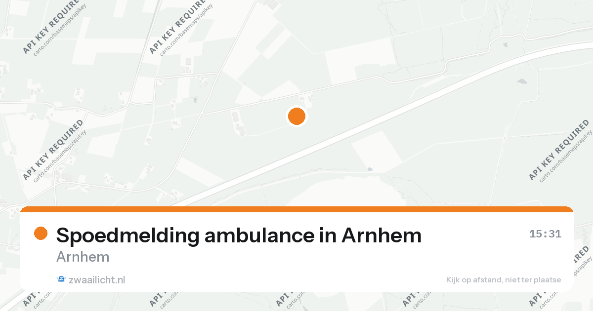 Spoedmelding ambulance in Arnhem — 26 aug 2026