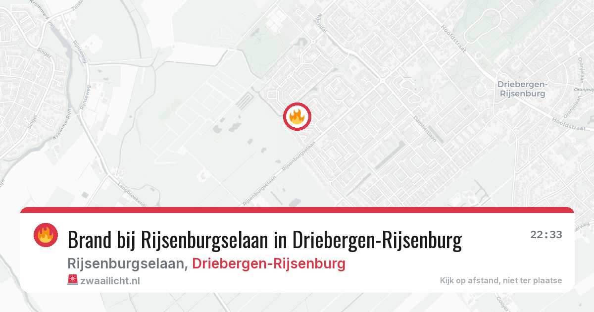 Brand bij Rijsenburgselaan in Driebergen-Rijsenburg — 24 jul 2026