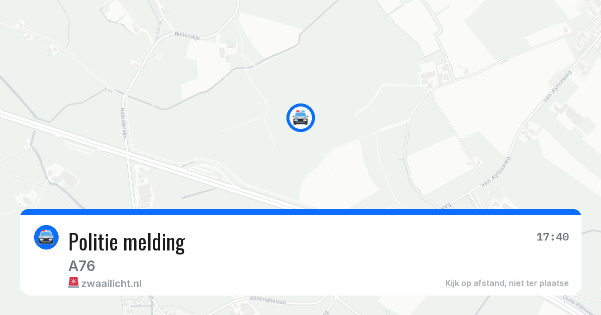 Politie melding — 6 mei 2026