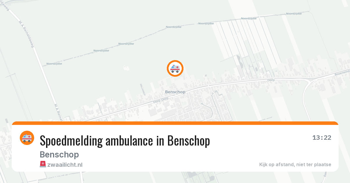 Spoedmelding ambulance in Benschop — 13 jul 2026