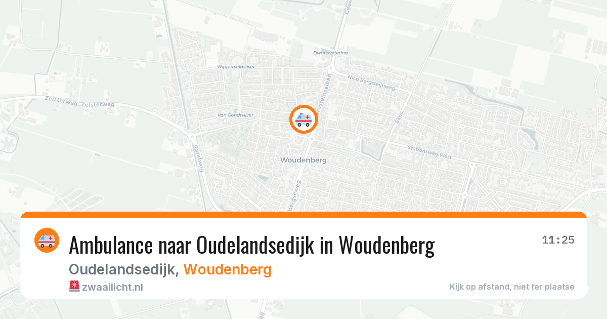 Ambulance naar Oudelandsedijk in Woudenberg — 23 mei 2026