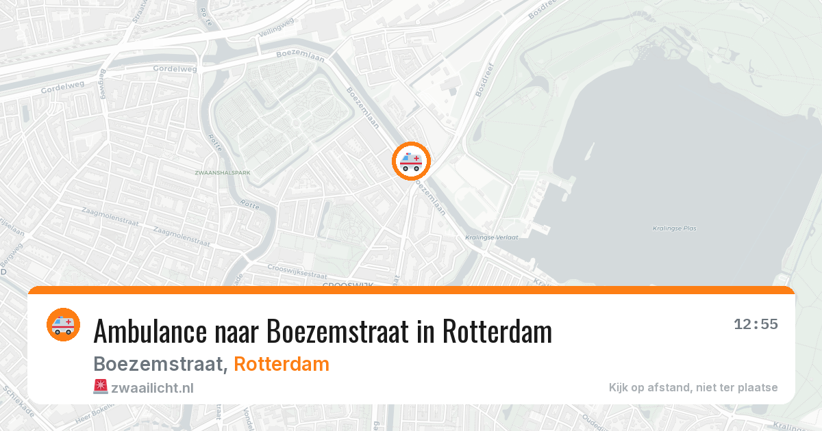 Ambulance naar Boezemstraat in Rotterdam — 13 mrt 2026