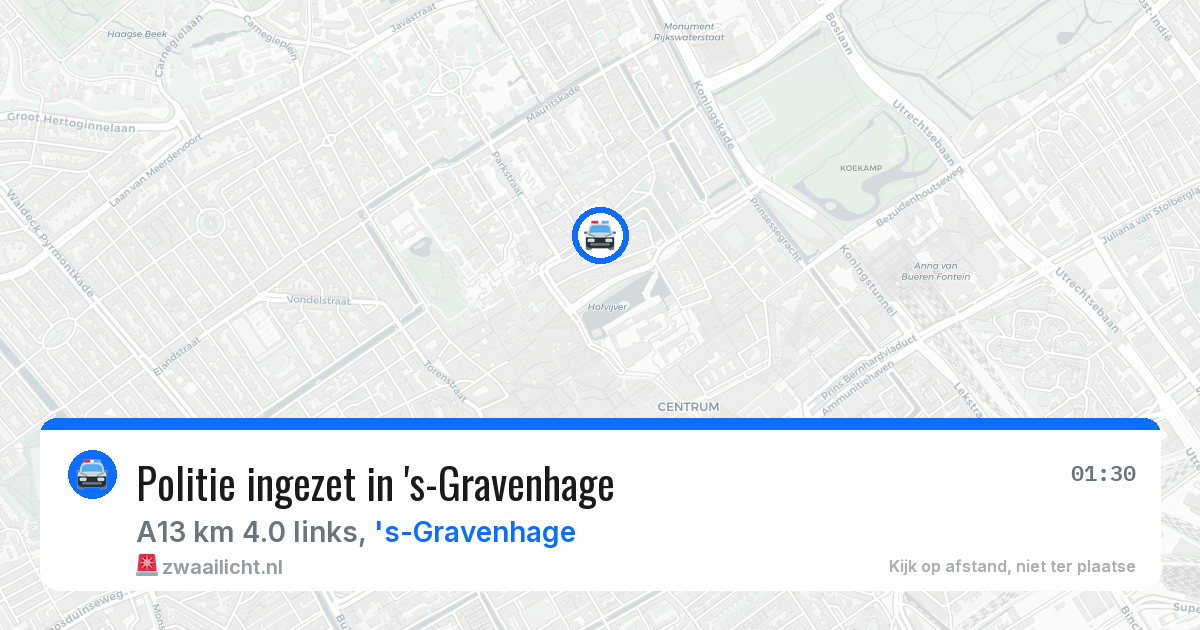 Politie ingezet in 's-Gravenhage — 28 jan 2026 | 🚨 Zwaailicht.nl