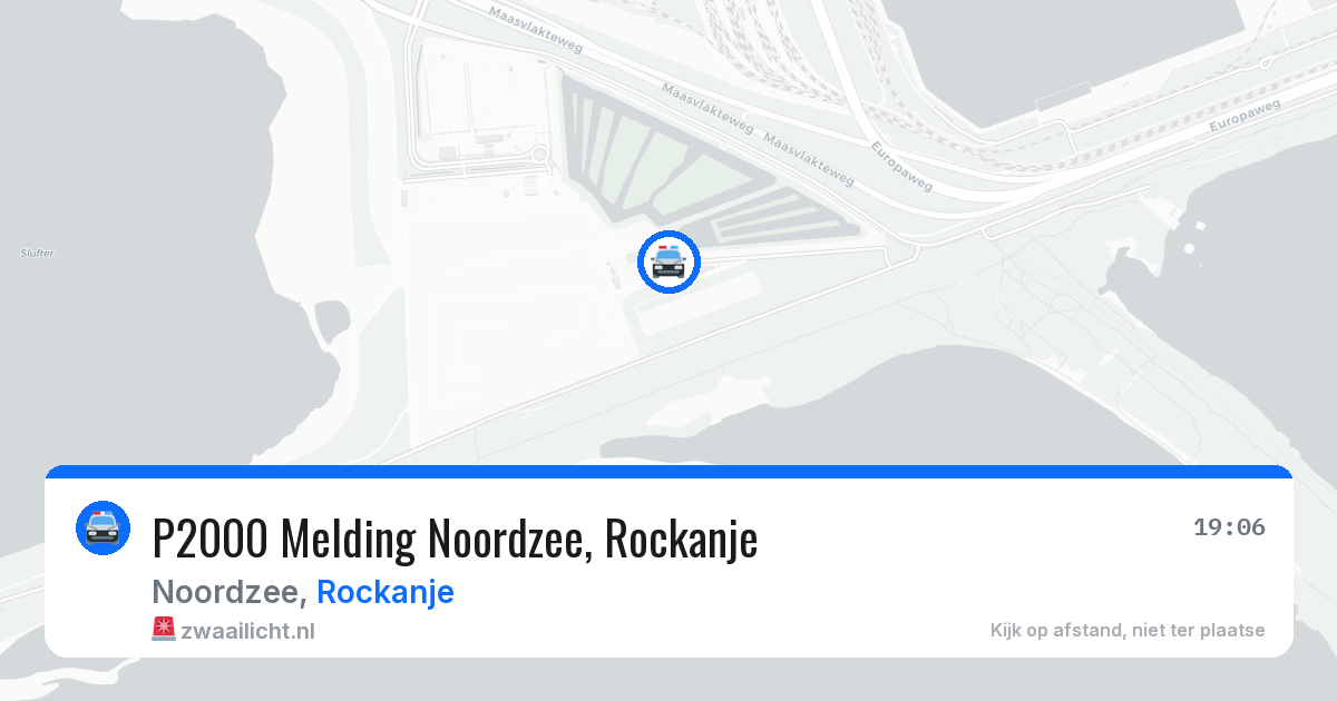 P2000 Melding Noordzee, Rockanje — 25 jun 2026