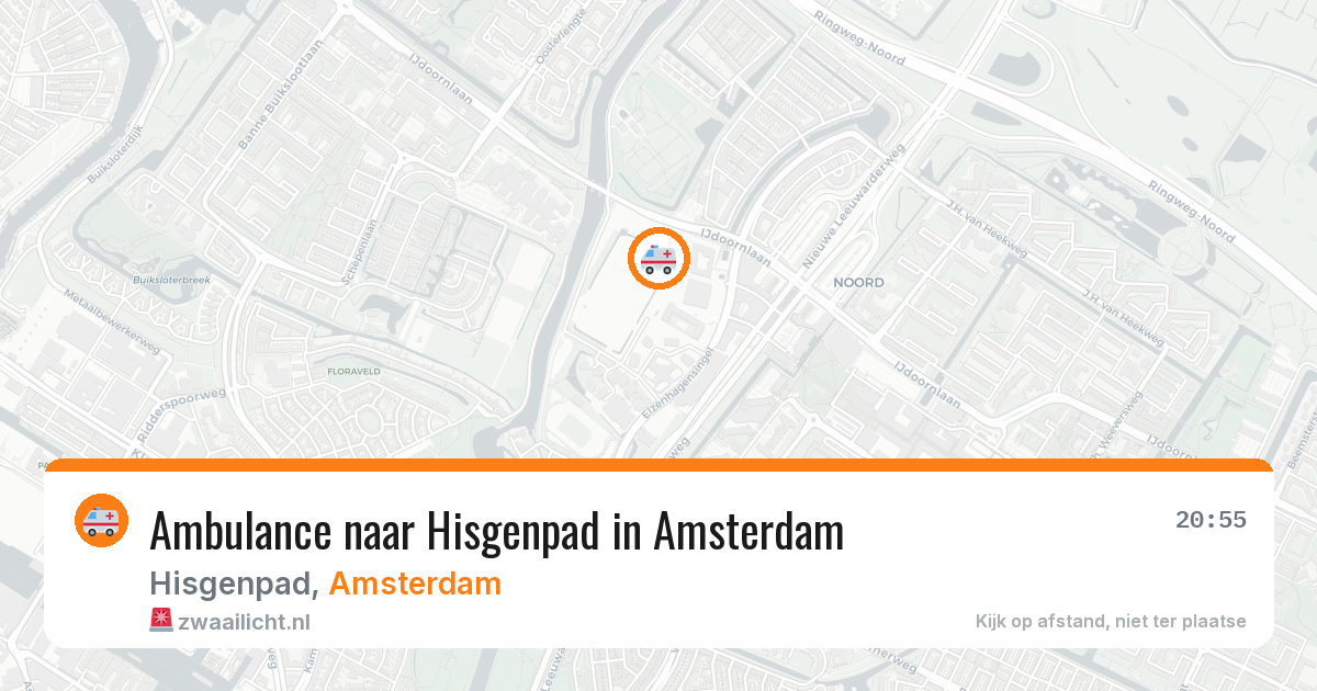 Ambulance naar Hisgenpad in Amsterdam — 6 aug 2026