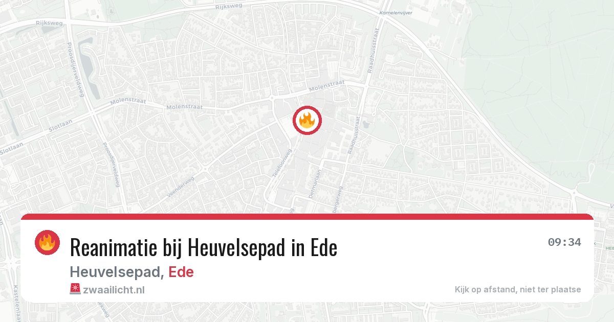 Reanimatie bij Heuvelsepad in Ede — 18 mei 2026
