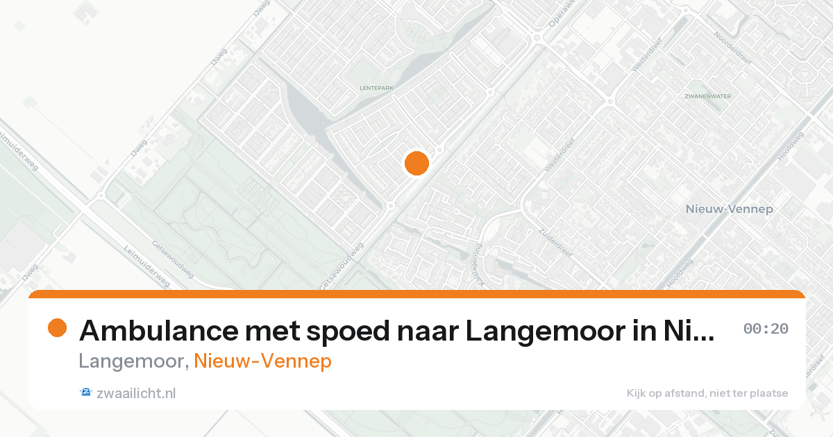 Ambulance met spoed naar Langemoor in Nieuw-Vennep — 7 feb 2026