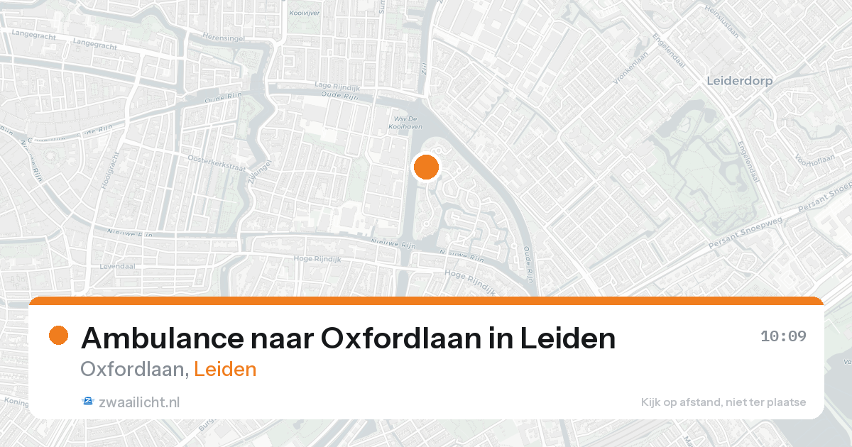 Ambulance naar Oxfordlaan in Leiden — 18 jun 2026