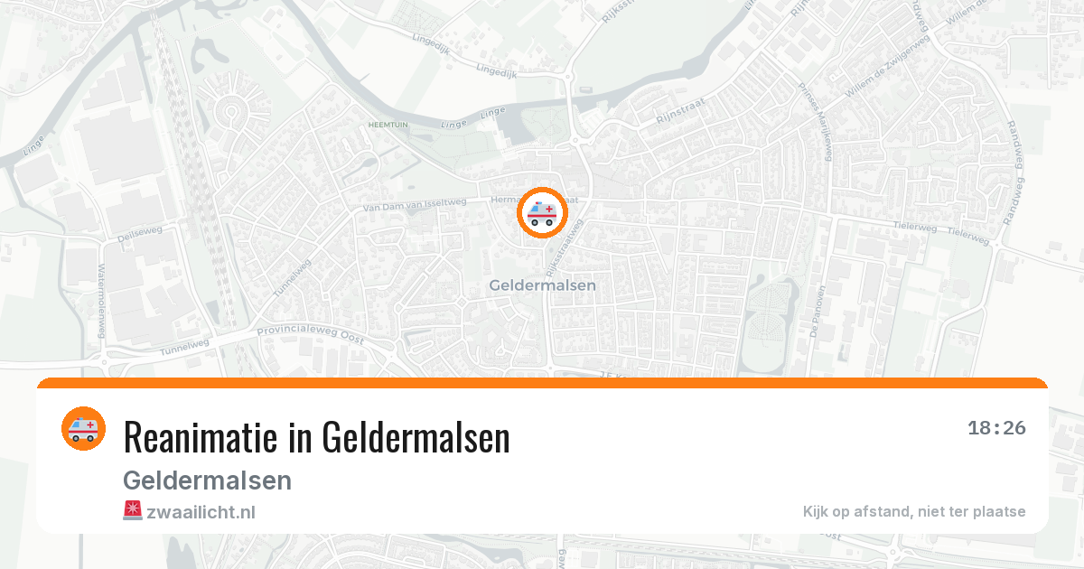 Reanimatie in Geldermalsen — 20 mei 2026