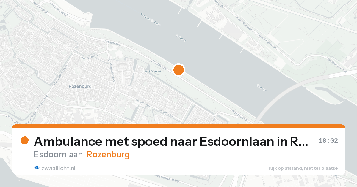 Ambulance met spoed naar Esdoornlaan in Rozenburg — 24 aug 2026