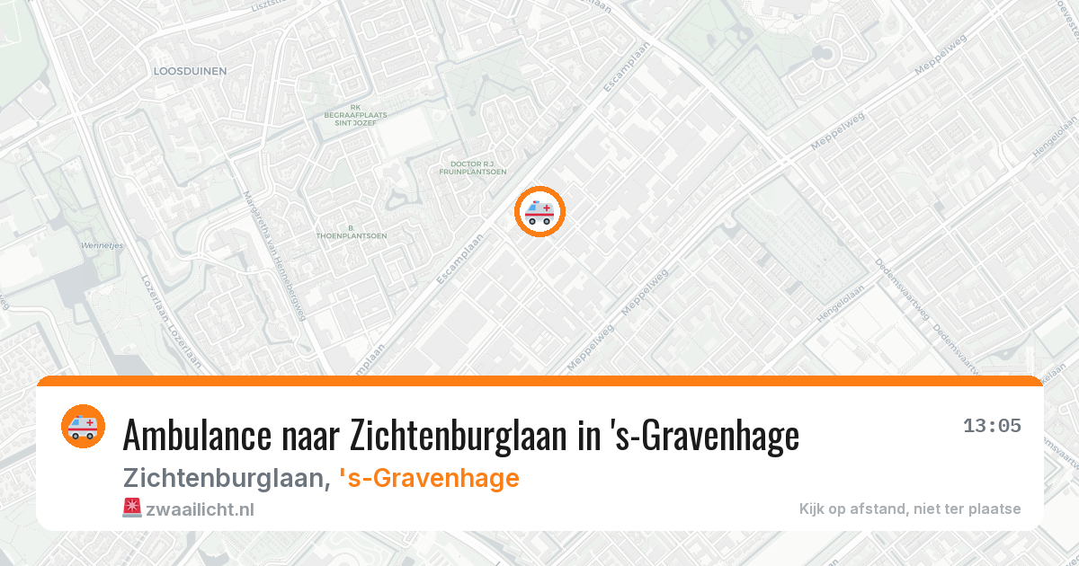 Ambulance naar Zichtenburglaan in 's-Gravenhage — 13 apr 2026