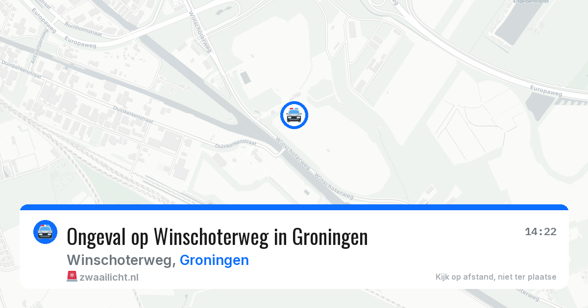 Ongeval op Winschoterweg in Groningen — 28 jul 2026
