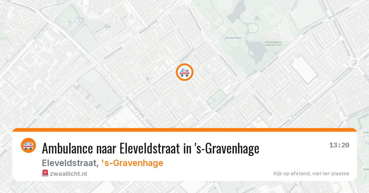 Ambulance naar Eleveldstraat in 's-Gravenhage — 22 jun 2026