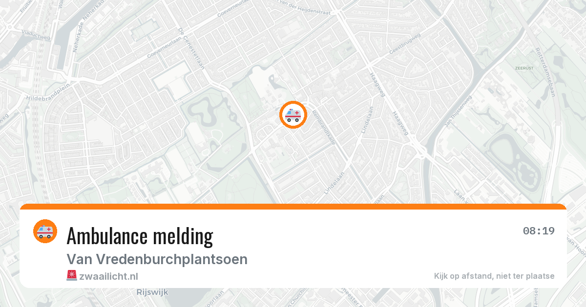 Ambulance melding — 24 apr 2026