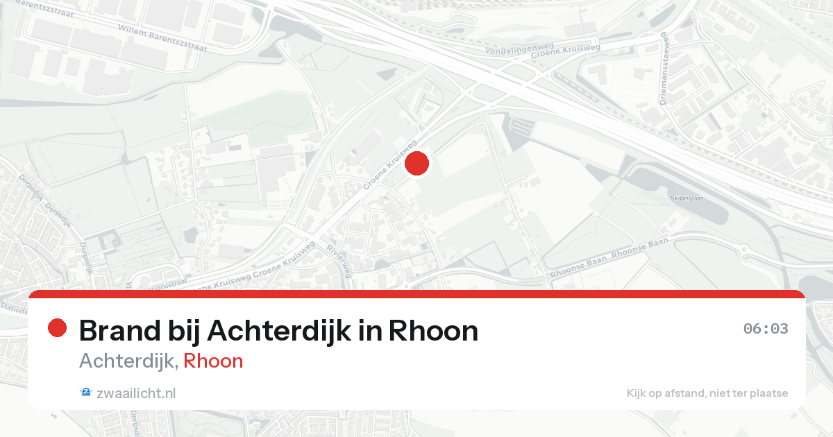 Brand bij Achterdijk in Rhoon — 26 aug 2026