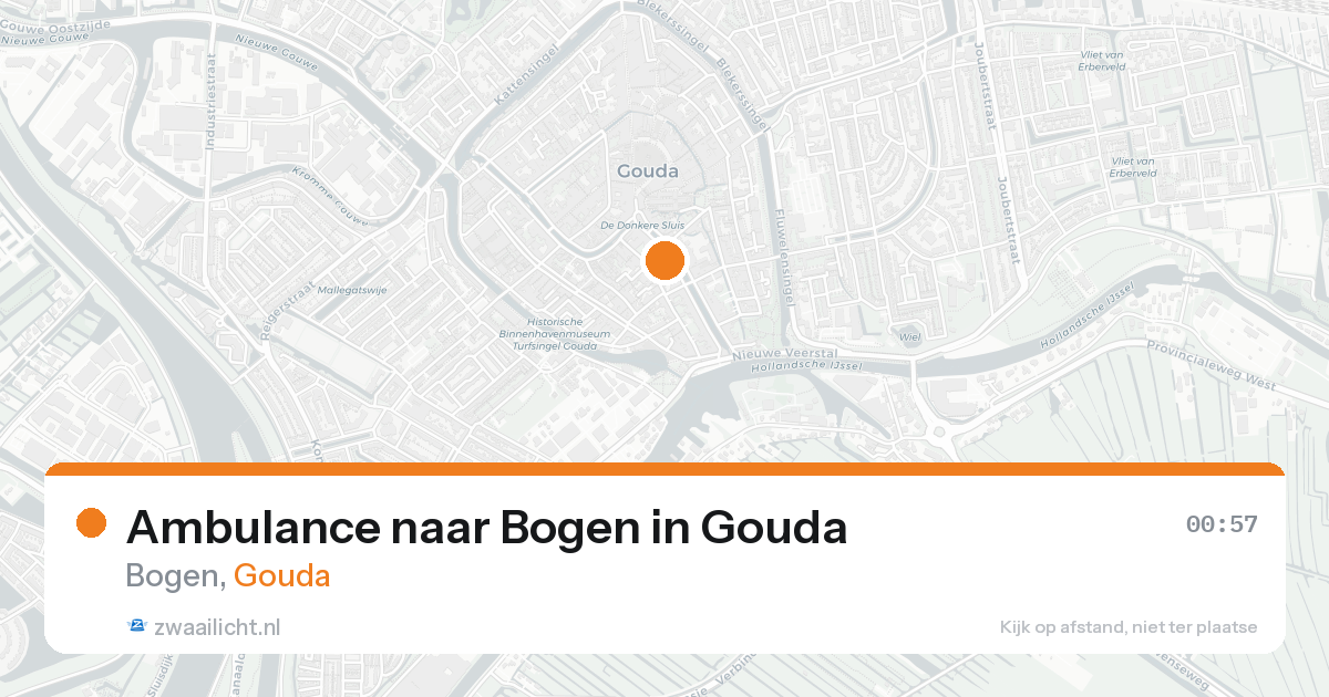 Ambulance naar Bogen in Gouda — 15 aug 2026