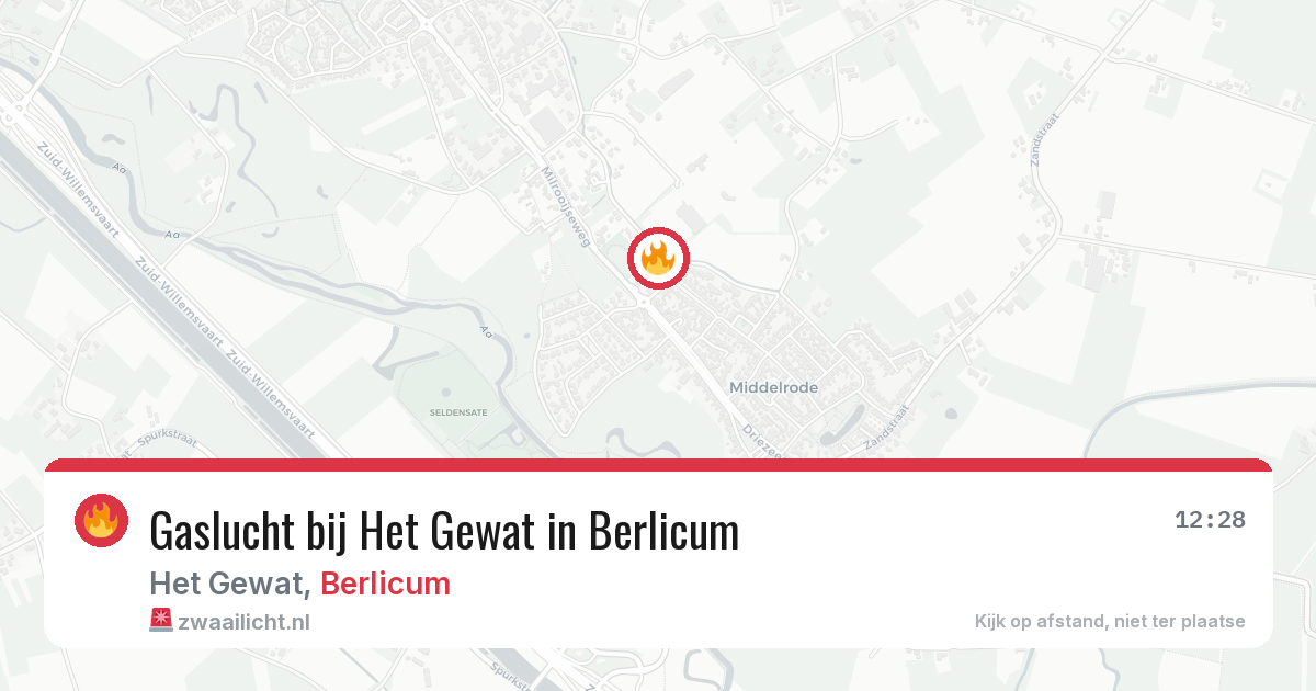Gaslucht bij Het Gewat in Berlicum — 28 mei 2026