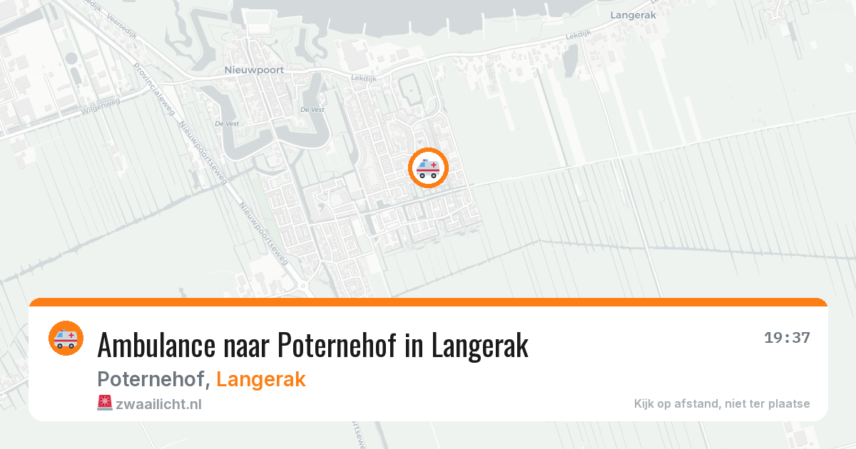 Ambulance naar Poternehof in Langerak — 2 jun 2026