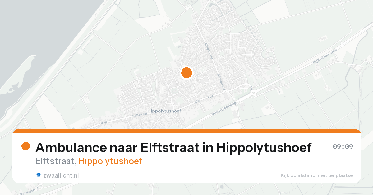 Ambulance naar Elftstraat in Hippolytushoef — 24 aug 2026