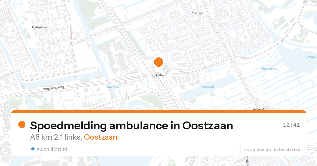 Spoedmelding ambulance in Oostzaan — 27 aug 2026