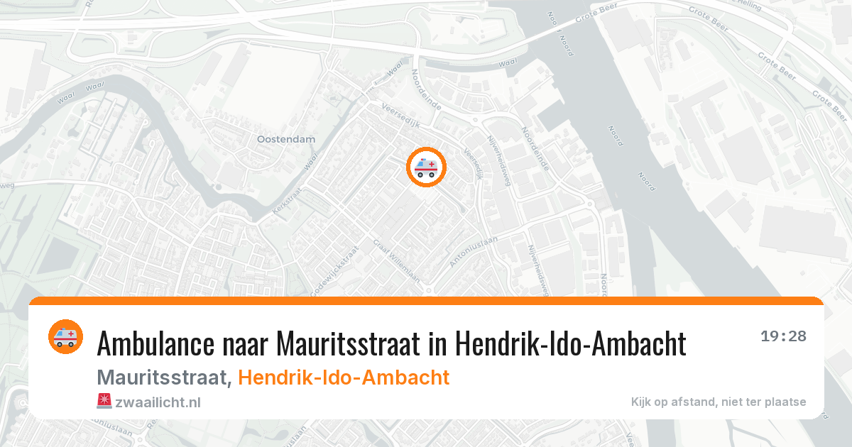 Ambulance naar Mauritsstraat in Hendrik-Ido-Ambacht — 5 jun 2026