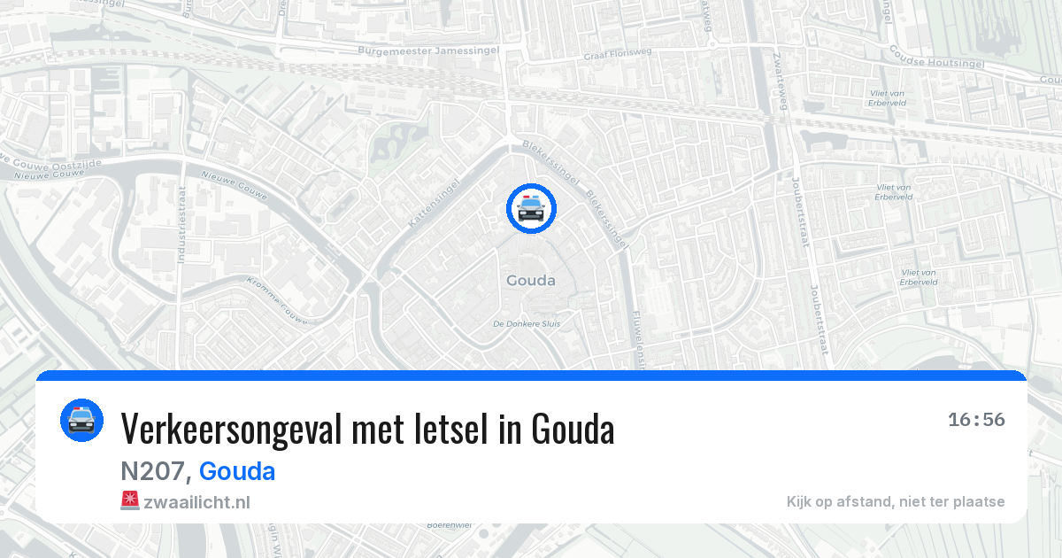 Verkeersongeval met letsel in Gouda — 12 jun 2026