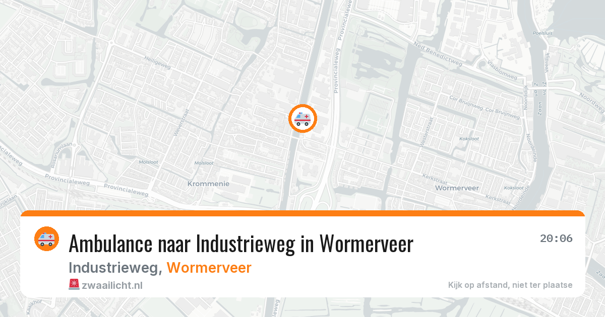 Ambulance naar Industrieweg in Wormerveer — 2 jul 2026