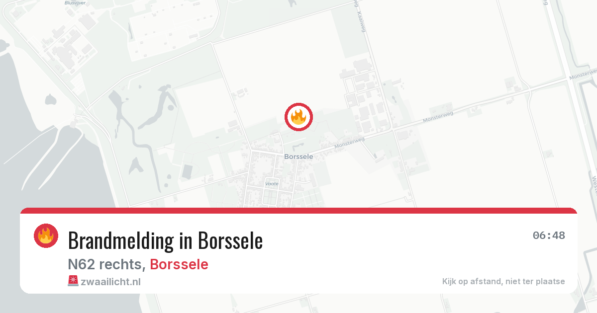 Brandmelding in Borssele — 9 apr 2026