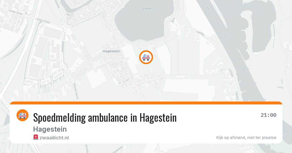 Spoedmelding ambulance in Hagestein — 12 aug 2026