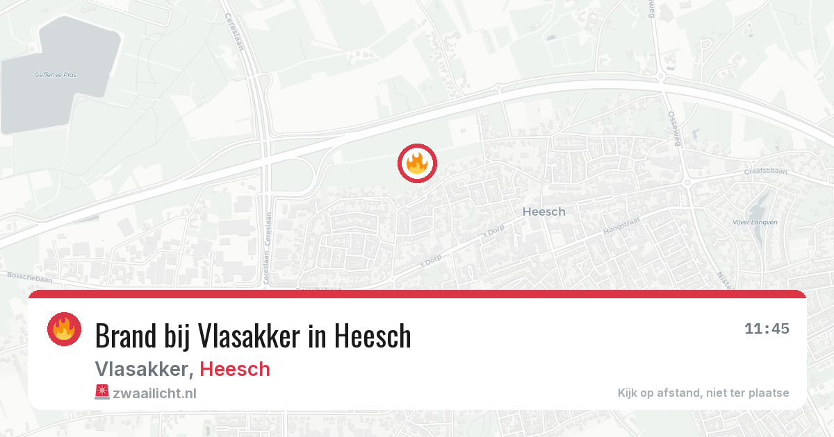 Brand bij Vlasakker in Heesch — 22 jun 2026