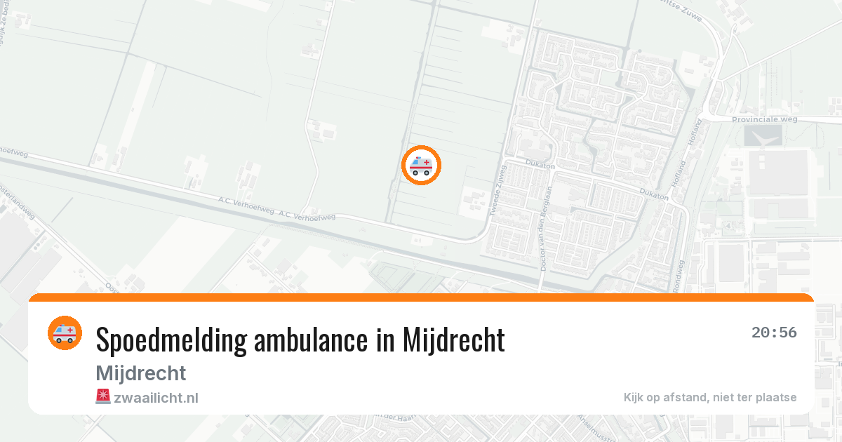 Spoedmelding ambulance in Mijdrecht — 11 aug 2026