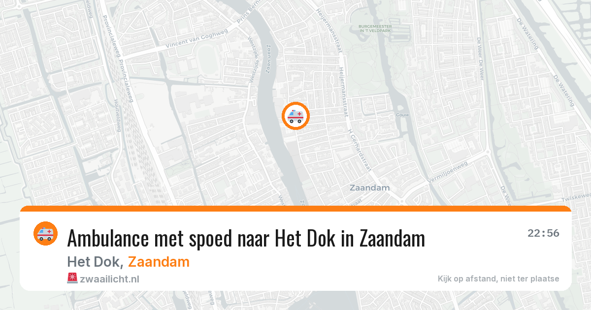 Ambulance met spoed naar Het Dok in Zaandam — 4 apr 2026