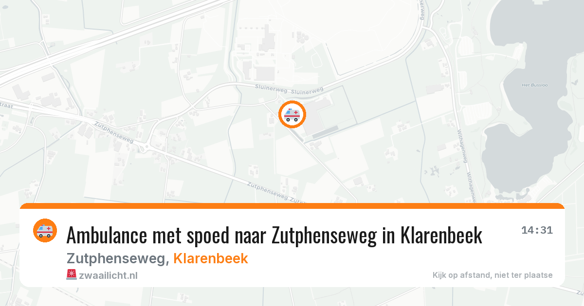 Ambulance met spoed naar Zutphenseweg in Klarenbeek — 11 mrt 2026
