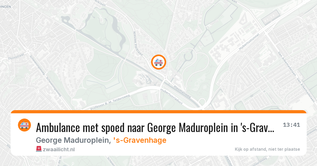 Ambulance met spoed naar George Maduroplein in 's-Gravenhage — 5 jun 2026