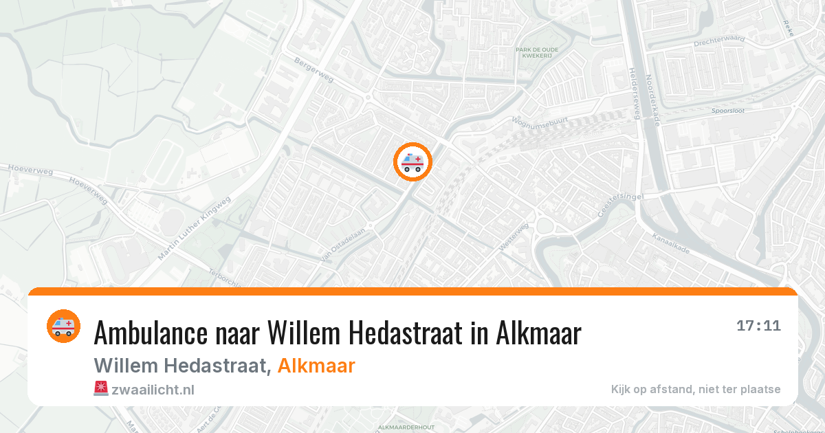 Ambulance naar Willem Hedastraat in Alkmaar — 30 jul 2026