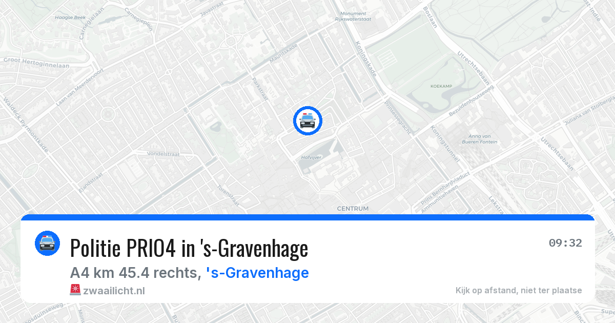 Politie PRIO4 in 's-Gravenhage — 13 jun 2026 | 🚨 Zwaailicht.nl