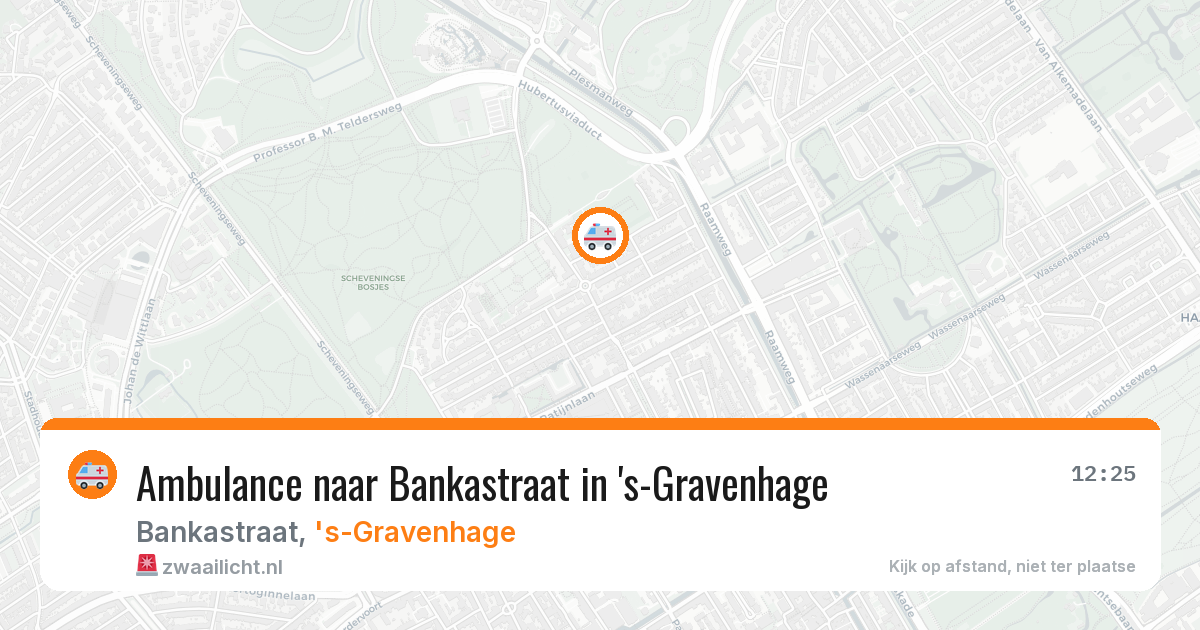 Ambulance naar Bankastraat in 's-Gravenhage — 11 aug 2026