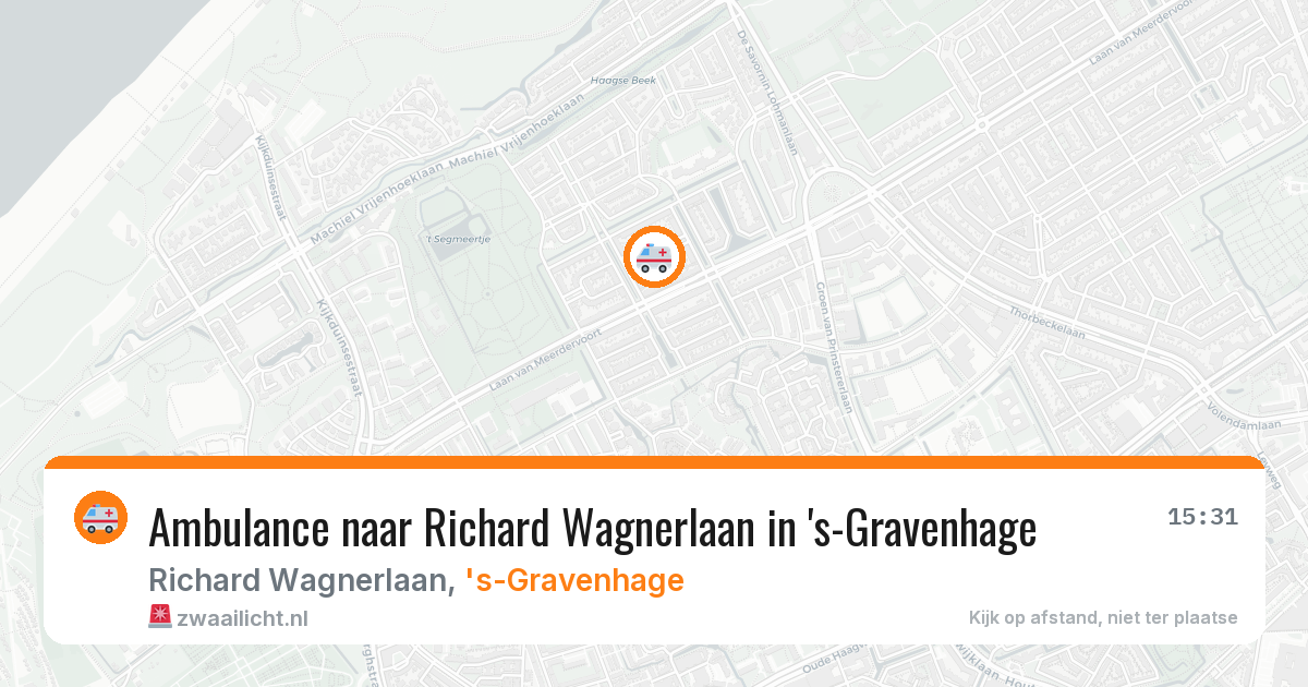Ambulance naar Richard Wagnerlaan in 's-Gravenhage — 22 mei 2026