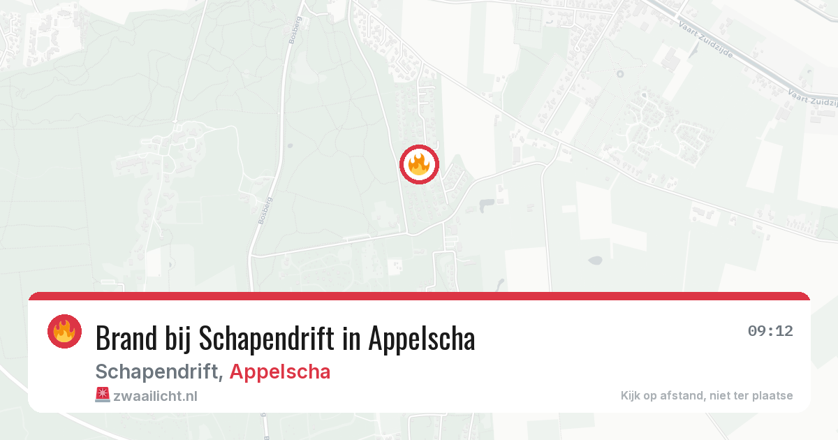 Brand bij Schapendrift in Appelscha — 20 jun 2026