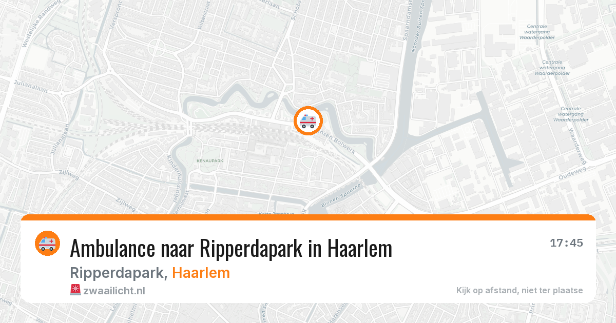 Ambulance naar Ripperdapark in Haarlem — 31 jul 2026