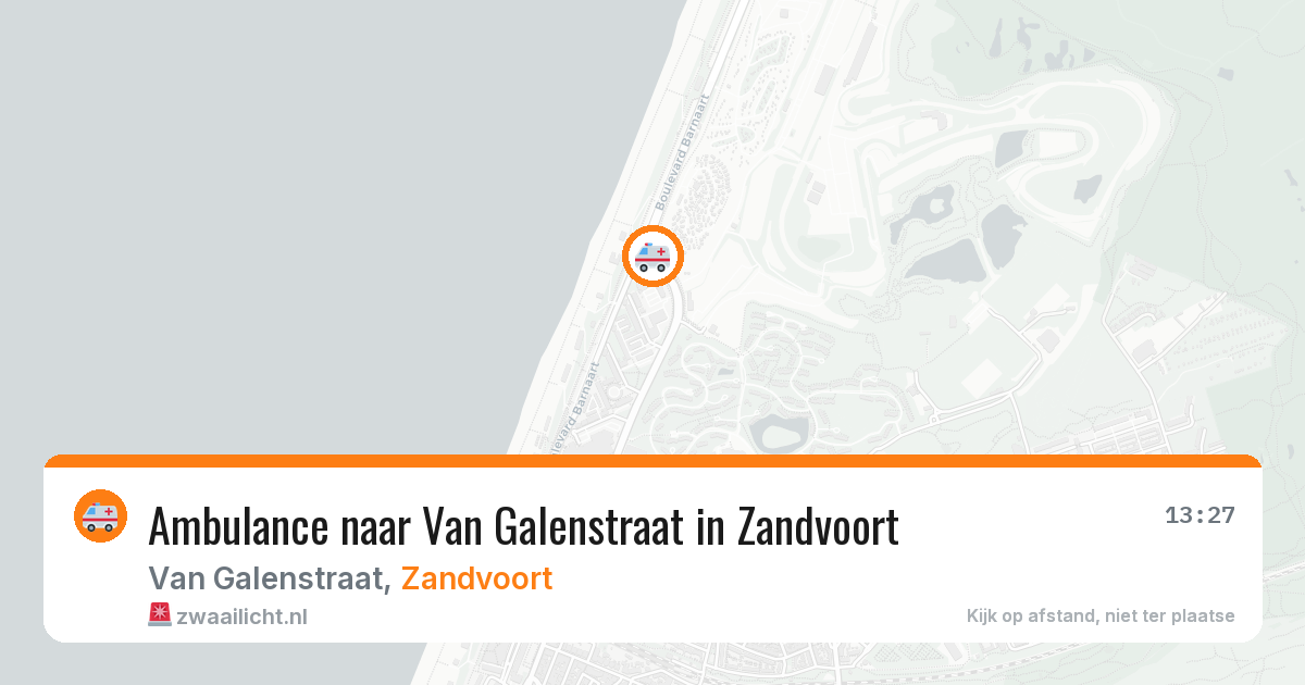 Ambulance naar Van Galenstraat in Zandvoort — 20 mei 2026