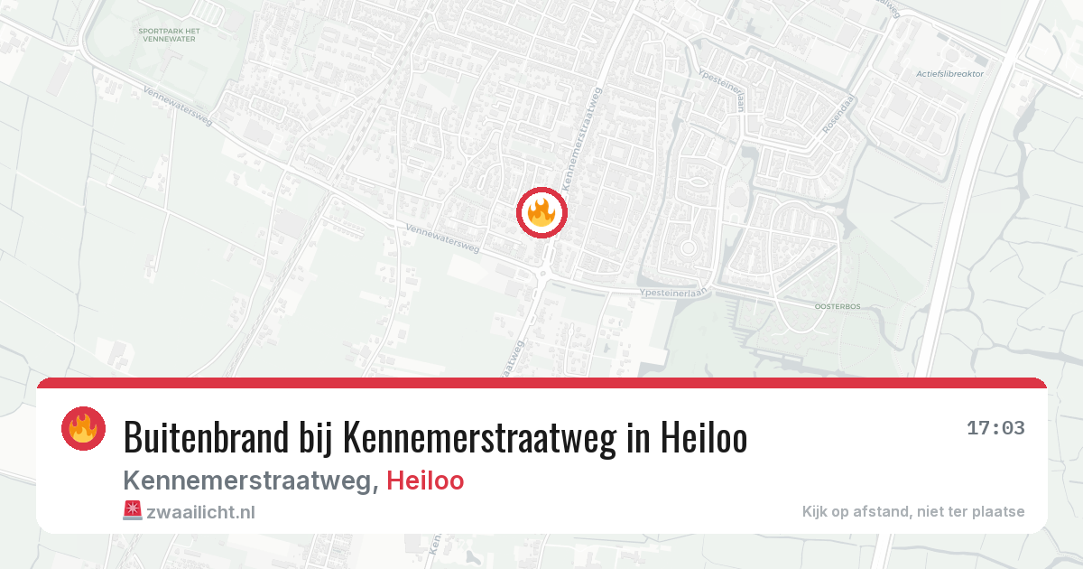Buitenbrand bij Kennemerstraatweg in Heiloo — 28 mrt 2026