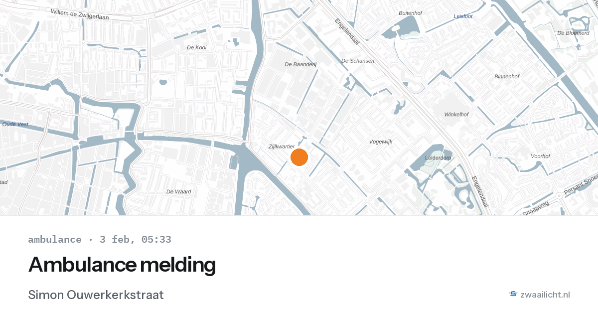 Ambulance melding — 3 feb 2026