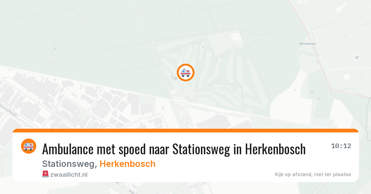 Ambulance met spoed naar Stationsweg in Herkenbosch — 27 jul 2026