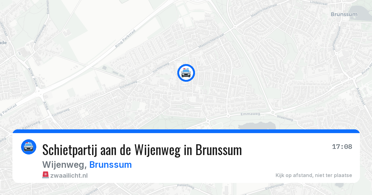 Schietpartij aan de Wijenweg in Brunssum — 8 mei 2026