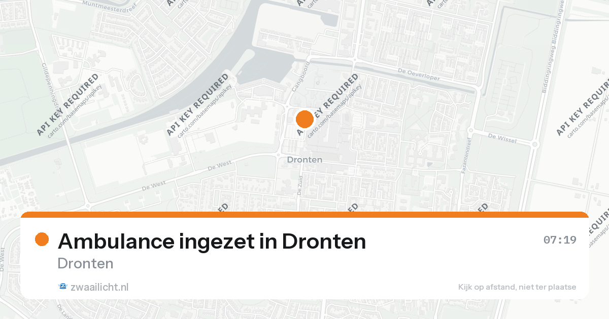 Ambulance ingezet in Dronten — 7 feb 2026