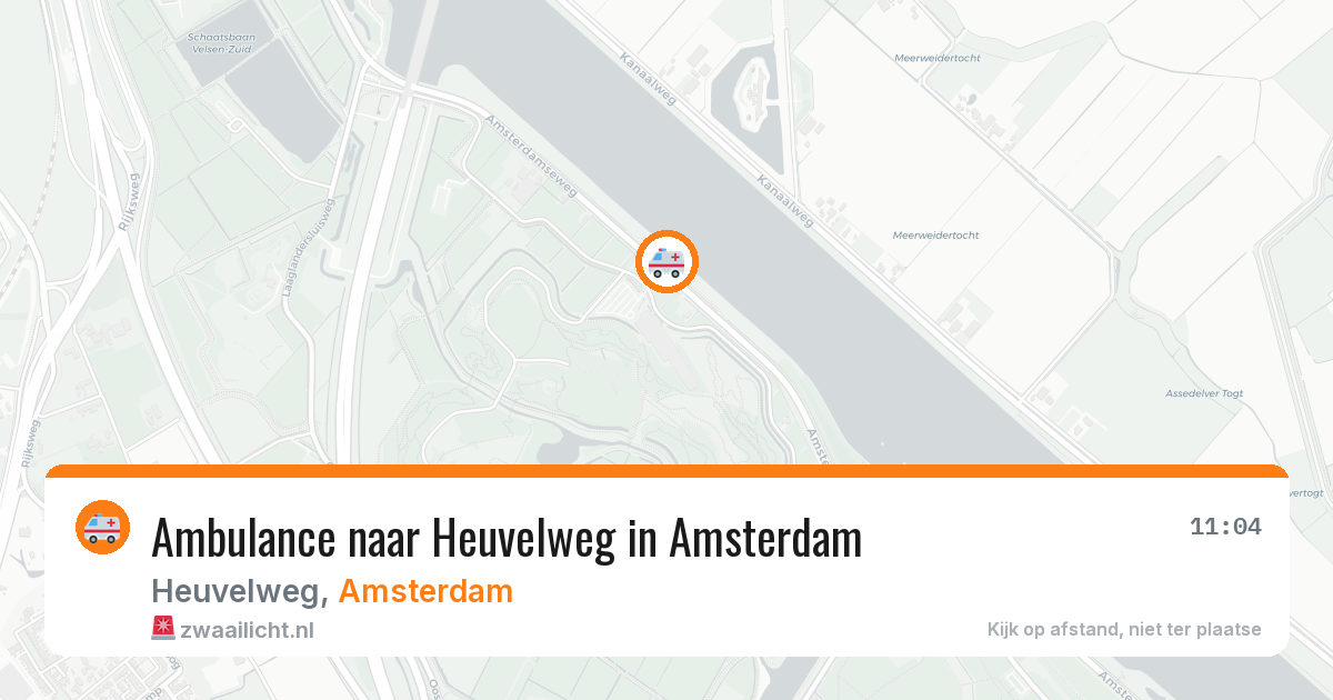 Ambulance naar Heuvelweg in Amsterdam — 7 aug 2026
