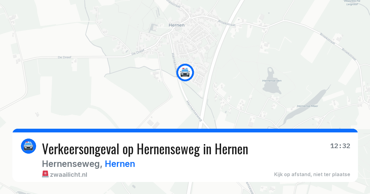 Verkeersongeval op Hernenseweg in Hernen — 23 apr 2026