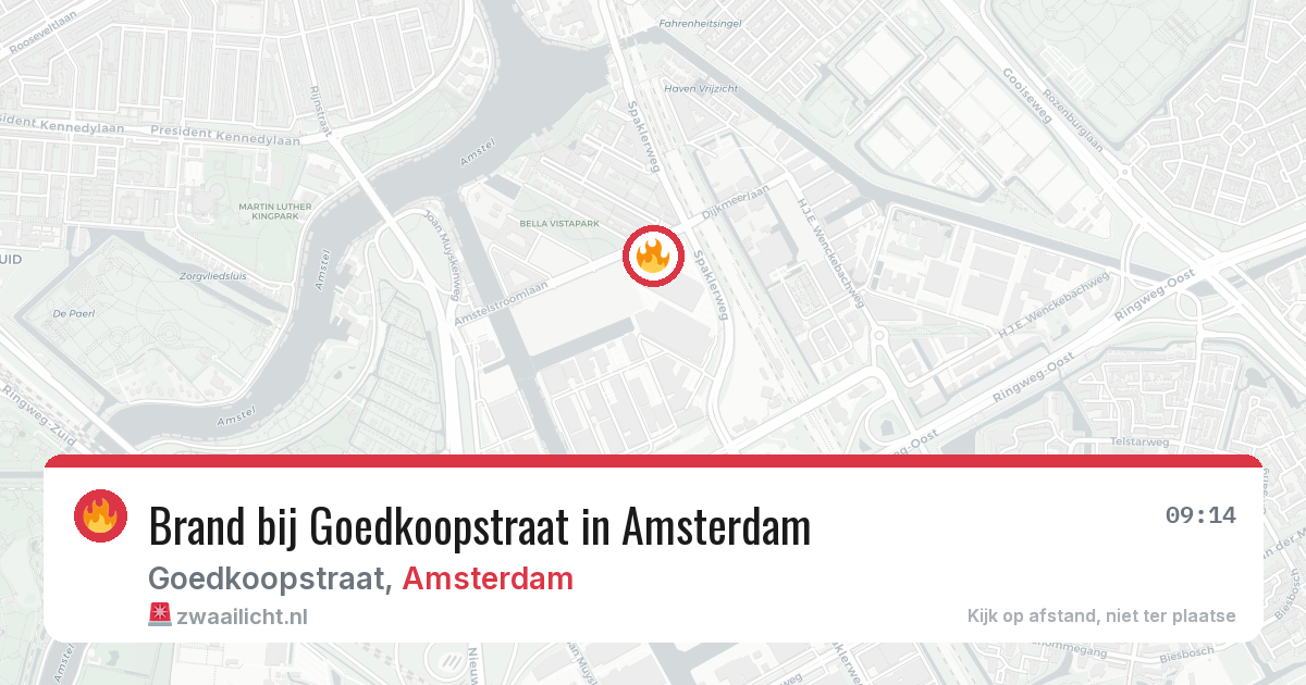 Brand bij Goedkoopstraat in Amsterdam — 21 mei 2026